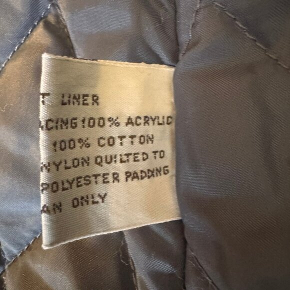 VTG Western Slate Blue A-Line Trench Coat with Zip-in Lining - Picture 9 of 13